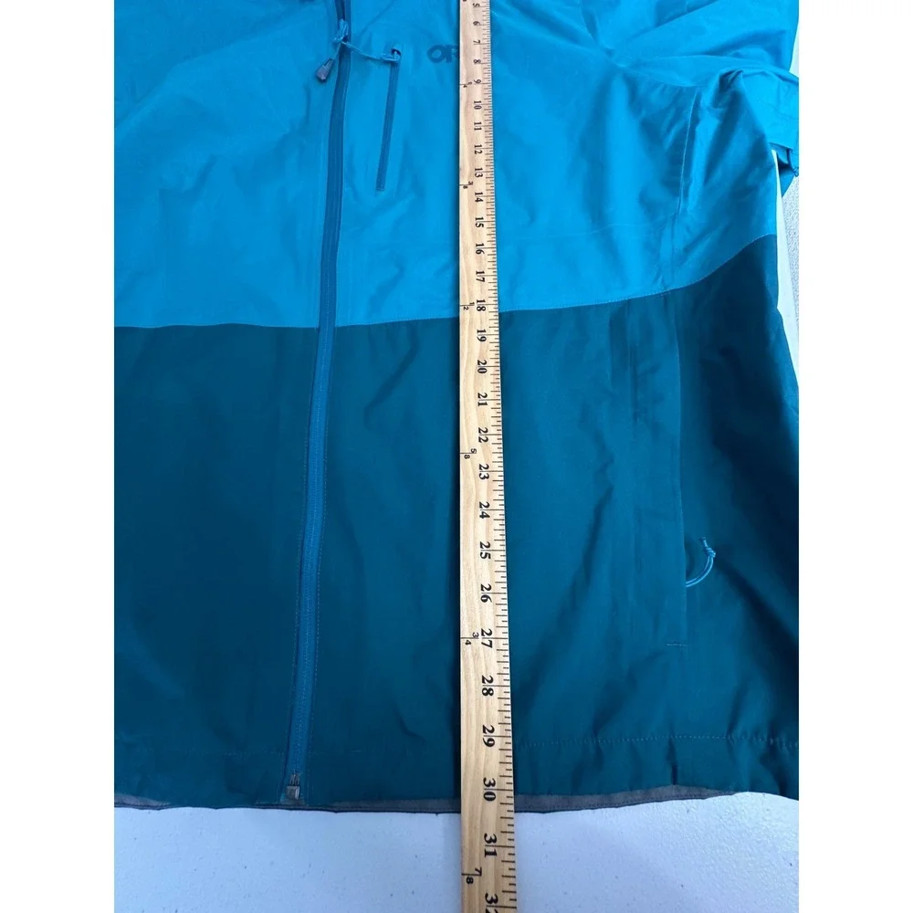 Outdoor Research Aspire II Rain Jacket Size 3X Hooded Colorblock Gore-Tex - Picture 9 of 13